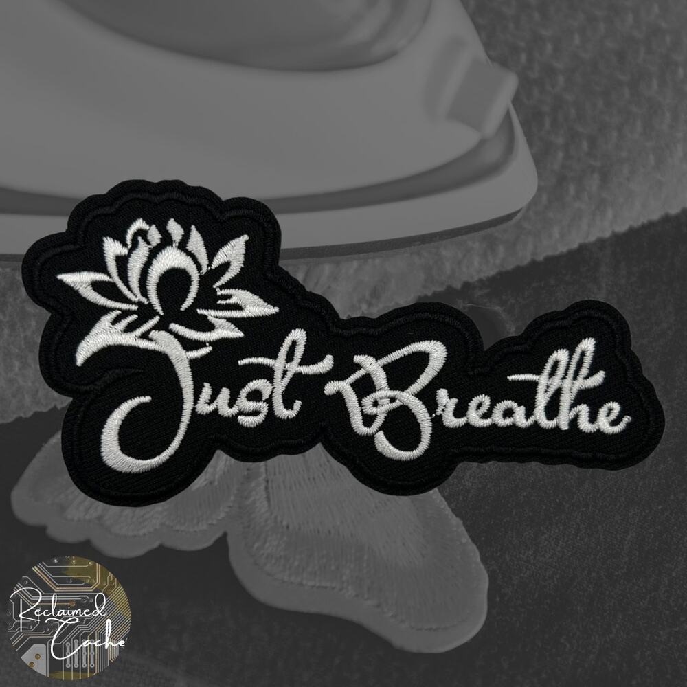 Just Breathe Iron On Patch